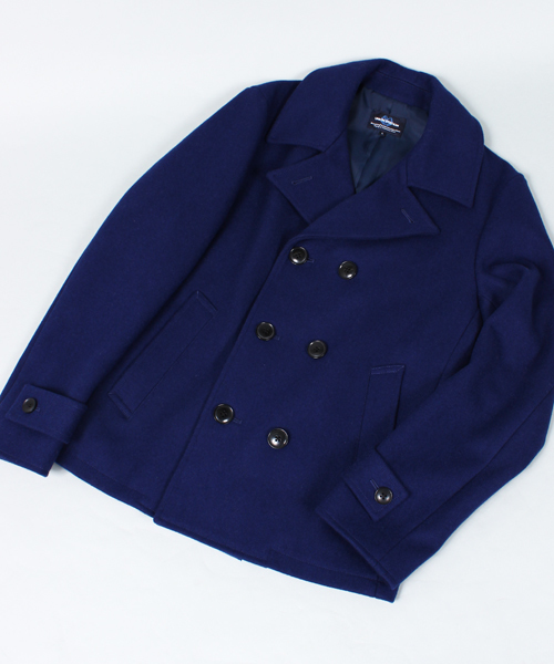 UNION STATION（ユニオンステーション）の「<FINEBOYS11月号 P120掲載　菅谷哲也さん 宮城大樹さん着用商品>メルトンPジャケット(UNION STATION)（ピーコート・メンズ・ブルー/ブラック/グリーン/グレー/キャメル/ネイビー・LL/LARGE/MEDIUM/SMALL）」の12枚目の写真