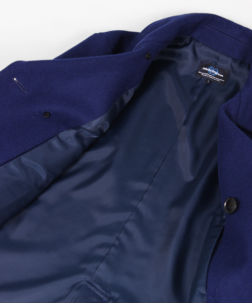 UNION STATION（ユニオンステーション）の「<FINEBOYS11月号 P120掲載　菅谷哲也さん 宮城大樹さん着用商品>メルトンPジャケット(UNION STATION)（ピーコート・メンズ・ブルー/ブラック/グリーン/グレー/キャメル/ネイビー・LL/LARGE/MEDIUM/SMALL）」の13枚目の写真