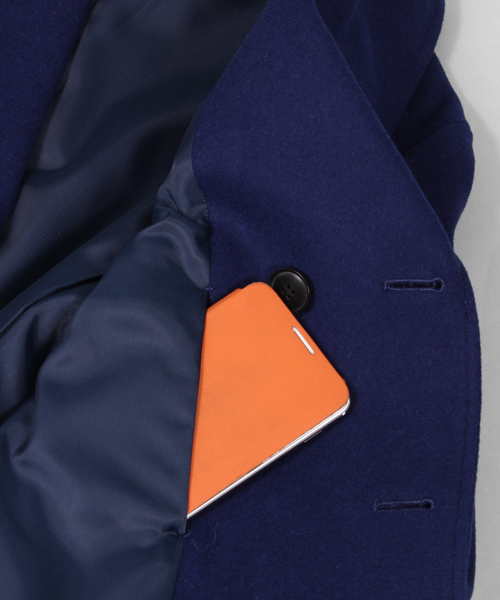 UNION STATION（ユニオンステーション）の「<FINEBOYS11月号 P120掲載　菅谷哲也さん 宮城大樹さん着用商品>メルトンPジャケット(UNION STATION)（ピーコート・メンズ・ブルー/ブラック/グリーン/グレー/キャメル/ネイビー・LL/LARGE/MEDIUM/SMALL）」の14枚目の写真