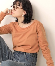 Bab | 【WEB限定】バックラウンドメローカットソー(Tシャツ/カットソー)