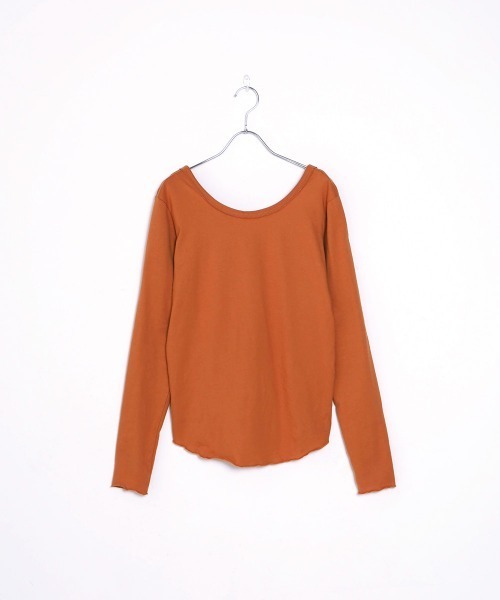 Bab(バブ)の「【WEB限定】バックラウンドメローカットソー(Tシャツ/カットソー・レディース・ブラック/グレー/オフホワイト/カーキ/モカ/キャメル・FREE)」の22枚目の写真