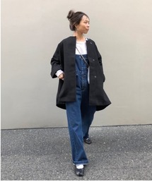 Fake wool nocolour coat