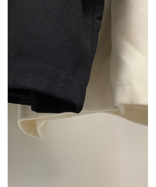 ulu(ウル)の「Fake wool nocolour coat(ダウンジャケット/コート・レディース・ホワイト/ブラック・FREE)」の14枚目の写真
