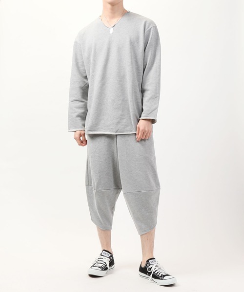 TopIsm(トップイズム)の「スウェット素材サルエルワイドスウェットパンツ(その他パンツ・メンズ・ホワイト/ブラック/ベージュ/グレー・LL/M/L)」の7枚目の写真