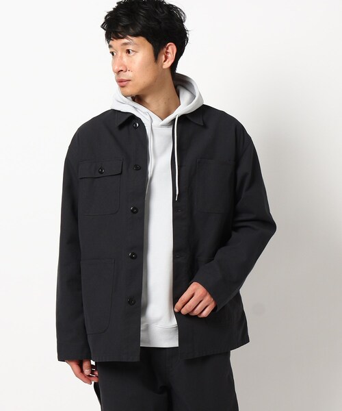 THE SHOP TK (ザ ショップ ティーケー )の「◆ホップサックカバーオール(ミリタリージャケット・メンズ・ベージュ/チャコールグレー/ネイビー・05/03/02/01/04)」の2枚目の写真