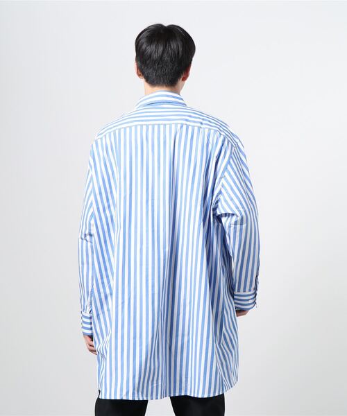 VIKTOR&ROLF(ヴィクター&ロルフ)の「VIKTOR&ROLF(ヴィクター&ロルフ)ブルーストライプロングシャツ(シャツ/ブラウス・メンズ・ブルー・S/M/L/XL)」の3枚目の写真