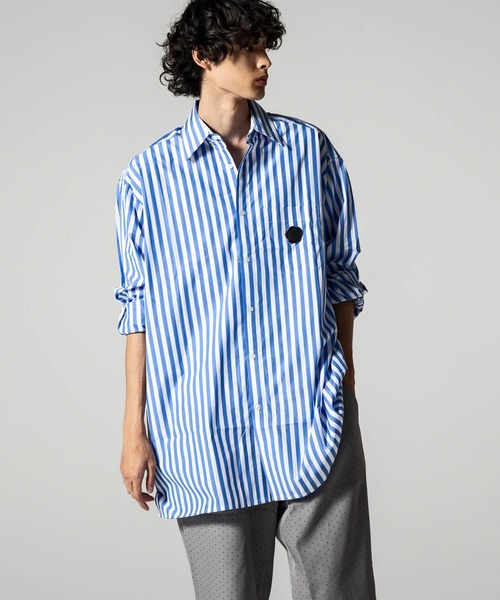 VIKTOR&ROLF(ヴィクター&ロルフ)の「VIKTOR&ROLF(ヴィクター&ロルフ)ブルーストライプロングシャツ(シャツ/ブラウス・メンズ・ブルー・S/M/L/XL)」の12枚目の写真