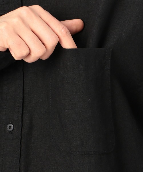 orSlow（オアスロウ）の「【orSlow】リネン スタンドカラーシャツ MEN
