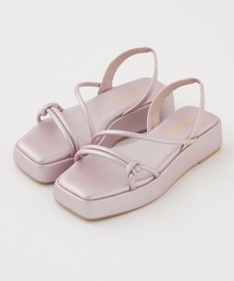 one after another NICE CLAUP | スクエアトゥチューブサンダル(サンダル)