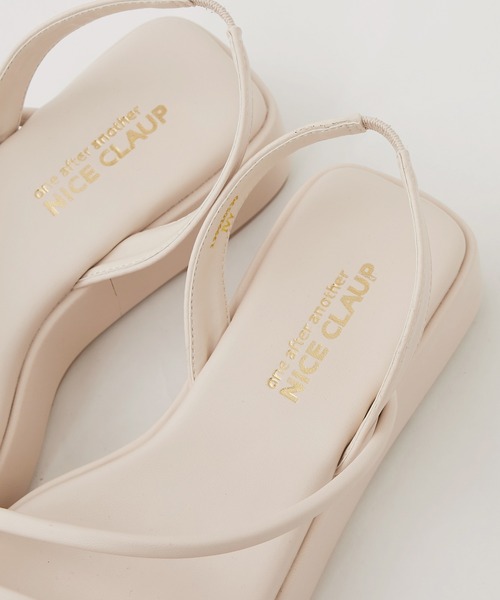 one after another NICE CLAUP(ワンアフターアナザーナイスクラップ)の「スクエアトゥチューブサンダル(サンダル・レディース・ピンク/その他・S/M/L/LL)」の8枚目の写真