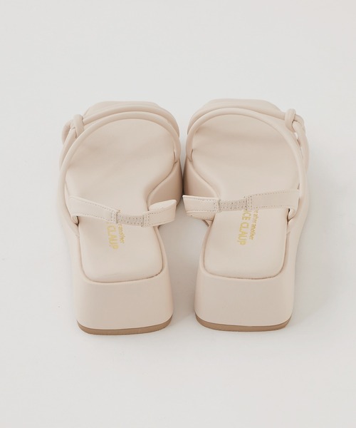 one after another NICE CLAUP(ワンアフターアナザーナイスクラップ)の「スクエアトゥチューブサンダル(サンダル・レディース・ピンク/その他・S/M/L/LL)」の6枚目の写真