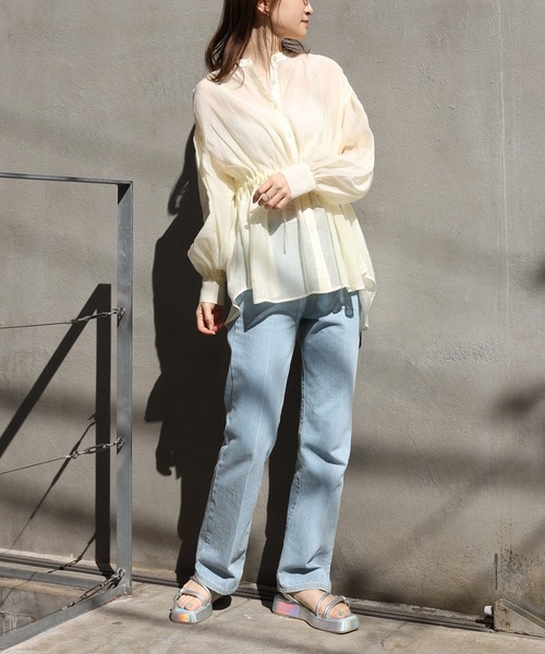 one after another NICE CLAUP(ワンアフターアナザーナイスクラップ)の「スクエアトゥチューブサンダル(サンダル・レディース・ピンク/その他・S/M/L/LL)」の13枚目の写真