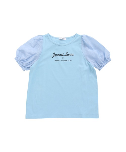 JENNI love（ジェニィラブ）の「ふんわりスリーブTシャツ（Tシャツ/カットソー・キッズ・オフホワイト/サックスブルー/ラベンダー・140cm/150cm/160cm/130cm）」の16枚目の写真