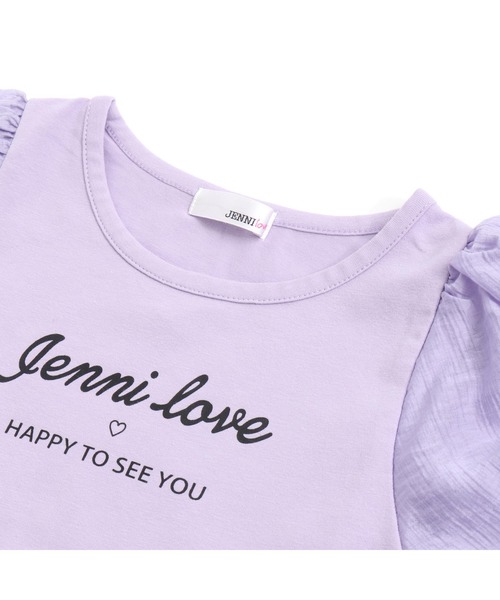 JENNI love（ジェニィラブ）の「ふんわりスリーブTシャツ（Tシャツ/カットソー・キッズ・オフホワイト/サックスブルー/ラベンダー・140cm/150cm/160cm/130cm）」の18枚目の写真