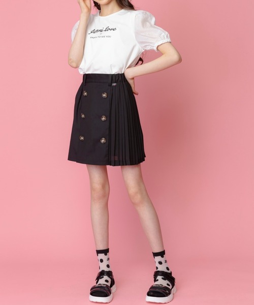 JENNI love（ジェニィラブ）の「ふんわりスリーブTシャツ（Tシャツ/カットソー・キッズ・オフホワイト/サックスブルー/ラベンダー・140cm/150cm/160cm/130cm）」の8枚目の写真