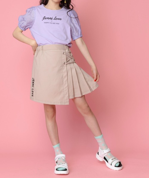 JENNI love（ジェニィラブ）の「ふんわりスリーブTシャツ（Tシャツ/カットソー・キッズ・オフホワイト/サックスブルー/ラベンダー・140cm/150cm/160cm/130cm）」の9枚目の写真