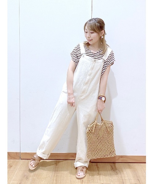 GLOBAL WORK（グローバルワーク）の「リラックス美人フレンチ/935357（Tシャツ/カットソー・レディース・ホワイト系その他/ブラウン系その他/ベージュ/ブルー系その他/ラベンダー/ブラック・MEDIUM/LARGE）」の13枚目の写真