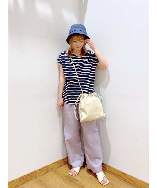 GLOBAL WORK（グローバルワーク）の「リラックス美人フレンチ/935357（Tシャツ/カットソー・レディース・ホワイト系その他/ブラウン系その他/ベージュ/ブルー系その他/ラベンダー/ブラック・MEDIUM/LARGE）」の21枚目の写真