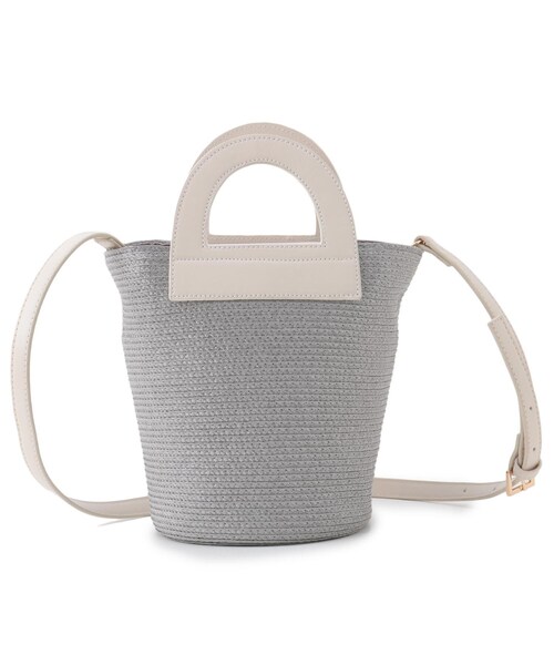 UNTITLED(アンタイトル)の「◆ミニクリテミニバッグ(ハンドバッグ・レディース・ベージュ系その他7/ライトグレー系4/ブラック・00)」の1枚目の写真