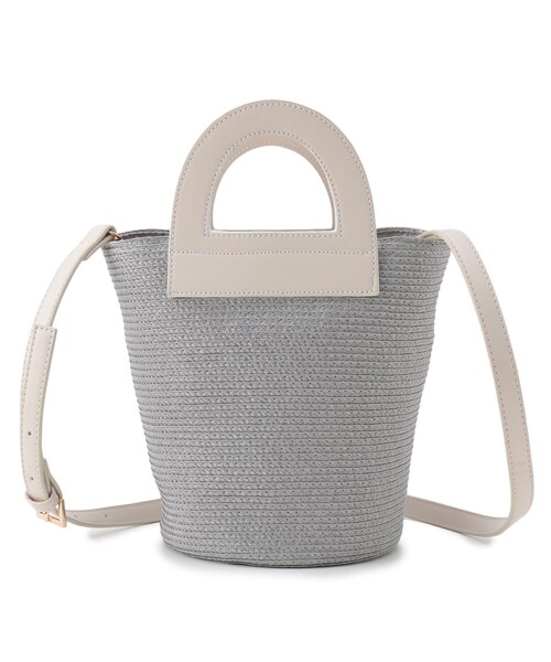 UNTITLED(アンタイトル)の「◆ミニクリテミニバッグ(ハンドバッグ・レディース・ベージュ系その他7/ライトグレー系4/ブラック・00)」の5枚目の写真