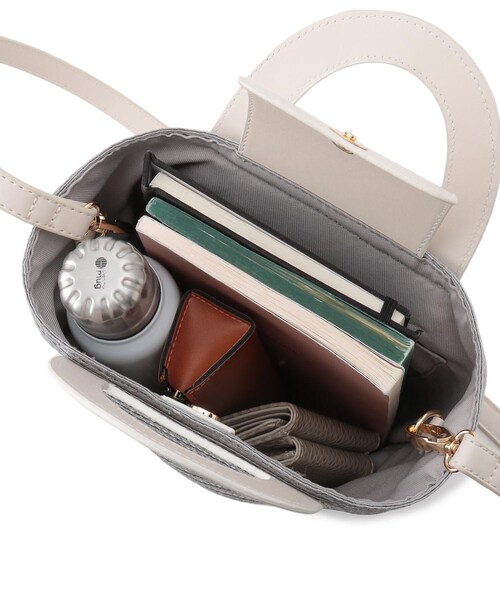 UNTITLED(アンタイトル)の「◆ミニクリテミニバッグ(ハンドバッグ・レディース・ベージュ系その他7/ライトグレー系4/ブラック・00)」の9枚目の写真