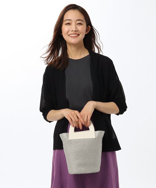 UNTITLED(アンタイトル)の「◆ミニクリテミニバッグ(ハンドバッグ・レディース・ベージュ系その他7/ライトグレー系4/ブラック・00)」の11枚目の写真