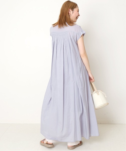 Simplicite（サンプリシテ）の「2wayボタン開きボイルワンピース◆（ワンピース・レディース・ブラック/パープル/ブラウン/グリーン・FREE）」の14枚目の写真