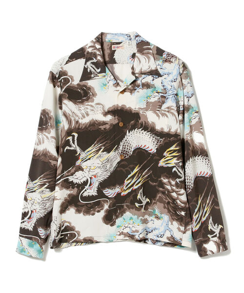 fennica(フェニカ)の「SUN SURF / DRAGON レーヨン ロングスリーブシャツ<MEN>☆(シャツ/ブラウス・メンズ・ブラック・MEDIUM/LARGE/X-LARGE)」の1枚目の写真