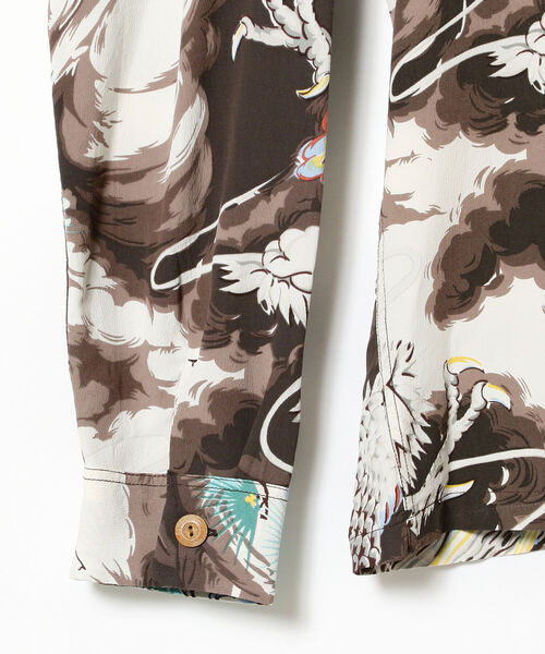 fennica(フェニカ)の「SUN SURF / DRAGON レーヨン ロングスリーブシャツ<MEN>☆(シャツ/ブラウス・メンズ・ブラック・MEDIUM/LARGE/X-LARGE)」の4枚目の写真