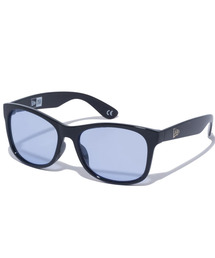 NEW ERA/ニューエラ サングラス スクエアラージレンズ シャイニーブラックフレーム ライトブルーレンズ 12674017