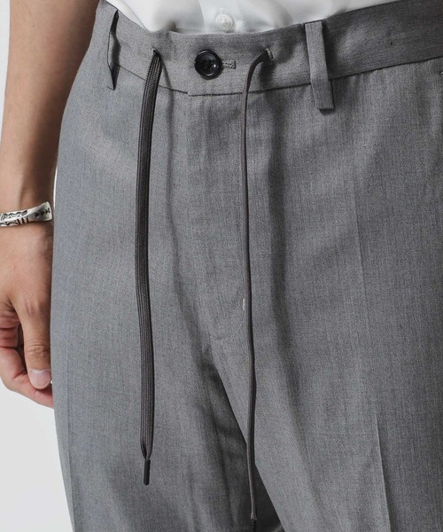 NANO universe（ナノユニバース）の「【WEB限定】TRアンクルテーパードスラックス（スラックス・メンズ・ブラック/ライトグレー/チャコール・マルチサイズ）」の4枚目の写真