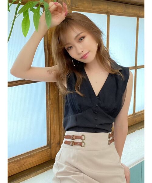 RESEXXY（リゼクシー）の「フェイクレザーポイントマーメイドスカート（スカート・レディース・ベージュ/ブラック/その他1・FREE）」の9枚目の写真