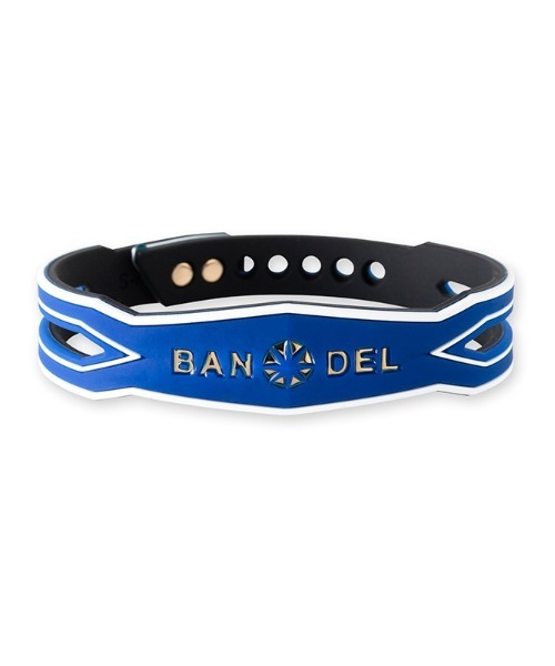 BANDEL(バンデル)の「【BANDEL】/Slash Bracelet Essential Blue&Gold(ブレスレット・メンズ・ブルー・SMALL/LARGE)」の1枚目の写真
