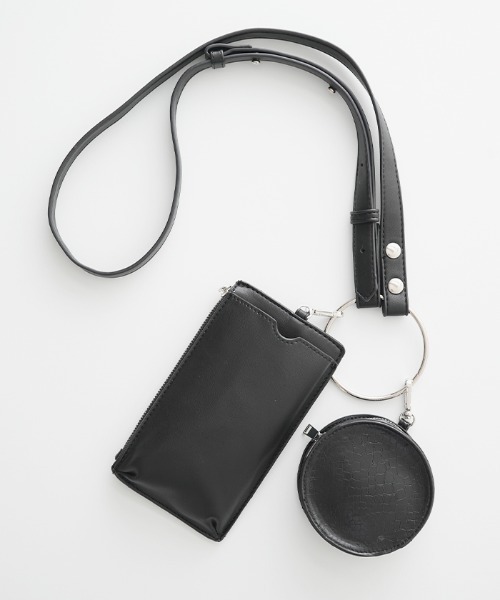 Futier land（フューティアランド）の「リングショルダーミニバッグ（ショルダーバッグ・レディース・アイボリー/ブラック/グレイッシュベージュ/オレンジ/ブルーグレー・FREE）」の19枚目の写真