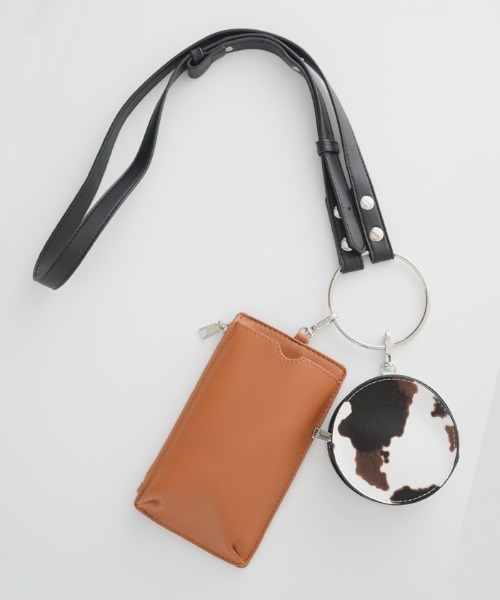 Futier land（フューティアランド）の「リングショルダーミニバッグ（ショルダーバッグ・レディース・アイボリー/ブラック/グレイッシュベージュ/オレンジ/ブルーグレー・FREE）」の21枚目の写真