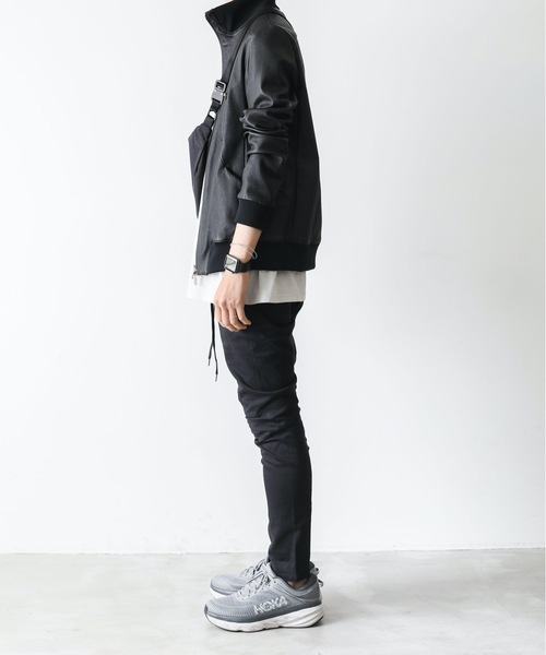 ATTACHMENT（アタッチメント）の「STRETCH LAMB TRACK JACKET（ライダースジャケット・メンズ・ブラック・1/2/3）」の21枚目の写真