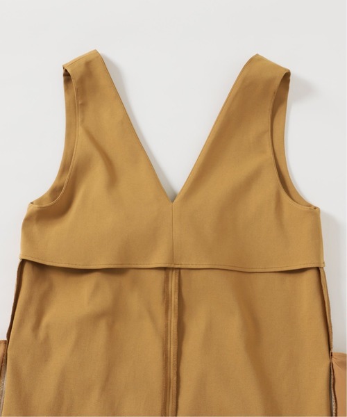 Simplicite(サンプリシテ)の「バックギャザージャンSK◆(ジャンパースカート・レディース・キャメル/ブラック/チャコールグレー・FREE)」の15枚目の写真