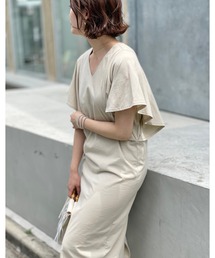 RIVE DROITE | 【WEB限定】ラッフル袖ワンピース(ワンピース)