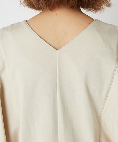 RIVE DROITE（リヴドロワ）の「【WEB限定】ラッフル袖ワンピース（ワンピース・レディース・ブラック/チャコールグレー/ベージュ・FREE）」の8枚目の写真