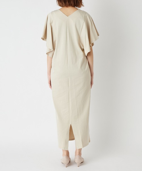 RIVE DROITE（リヴドロワ）の「【WEB限定】ラッフル袖ワンピース（ワンピース・レディース・ブラック/チャコールグレー/ベージュ・FREE）」の13枚目の写真