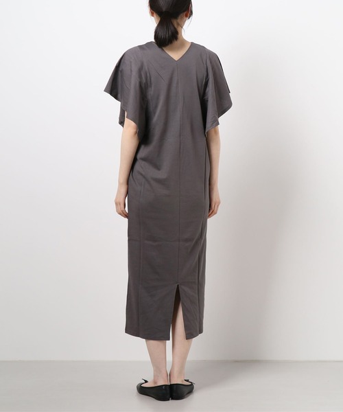 RIVE DROITE（リヴドロワ）の「【WEB限定】ラッフル袖ワンピース（ワンピース・レディース・ブラック/チャコールグレー/ベージュ・FREE）」の16枚目の写真