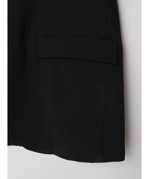 スーパーストレッチジャケットシアサッカーネイビー/ブラック