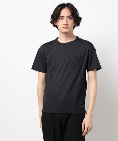 CUSTOM CULTURE（カスタムカルチャー）の「【CUSTOM CULTURE】 コットン鹿の子 Tシャツ（Tシャツ/カットソー・メンズ・オフホワイト/チャコールグレー/ネイビー/サックスブルー/マスタード・2/3）」の2枚目の写真