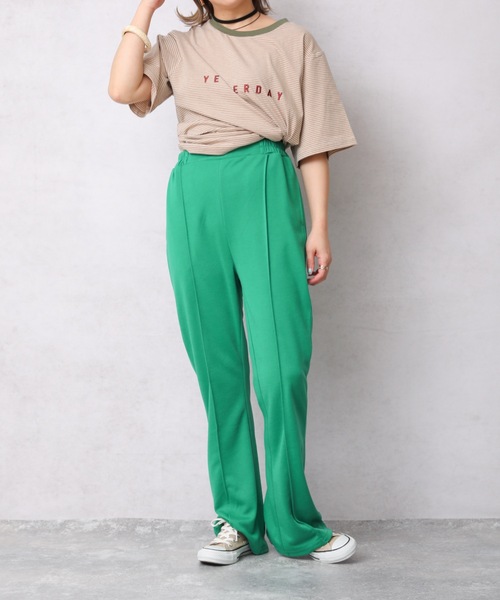 ap retro(アプレトロ)の「カラーストレッチフレアパンツ/スラックスパンツ【ZOZO限定アイテム】(その他パンツ・レディース・ブラック/レッド/ピンク/グリーン/パープル・FREE)」の19枚目の写真