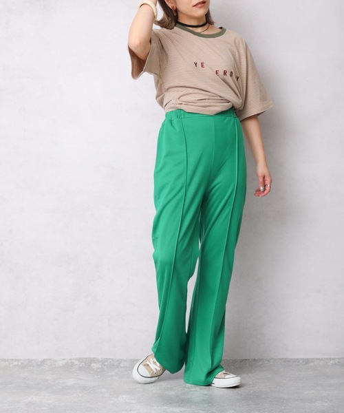 ap retro(アプレトロ)の「カラーストレッチフレアパンツ/スラックスパンツ【ZOZO限定アイテム】(その他パンツ・レディース・ブラック/レッド/ピンク/グリーン/パープル・FREE)」の21枚目の写真