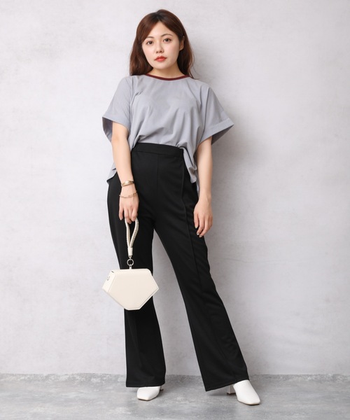 ap retro(アプレトロ)の「カラーストレッチフレアパンツ/スラックスパンツ【ZOZO限定アイテム】(その他パンツ・レディース・ブラック/レッド/ピンク/グリーン/パープル・FREE)」の12枚目の写真