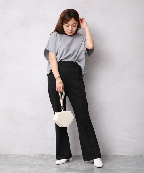 ap retro(アプレトロ)の「カラーストレッチフレアパンツ/スラックスパンツ【ZOZO限定アイテム】(その他パンツ・レディース・ブラック/レッド/ピンク/グリーン/パープル・FREE)」の14枚目の写真