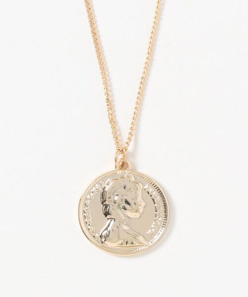 AMERICAN HOLIC（アメリカンホリック）の「コイントップネックレス（ネックレス・レディース・シルバー/ゴールド・FREE）」の2枚目の写真