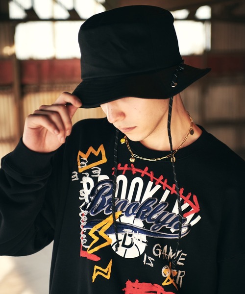 glamb（グラム）の「Drawcord bucket hat / ドローコードバケットハット（ハット・メンズ・ワイン/ベージュ/ブラック・FREE）」の2枚目の写真