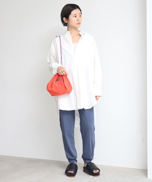 nitca（ニトカ）の「C/Lタイプライター巾着バック（エコバッグ/サブバッグ・レディース・ブラウン/オレンジ/ホワイト・FREE）」の17枚目の写真